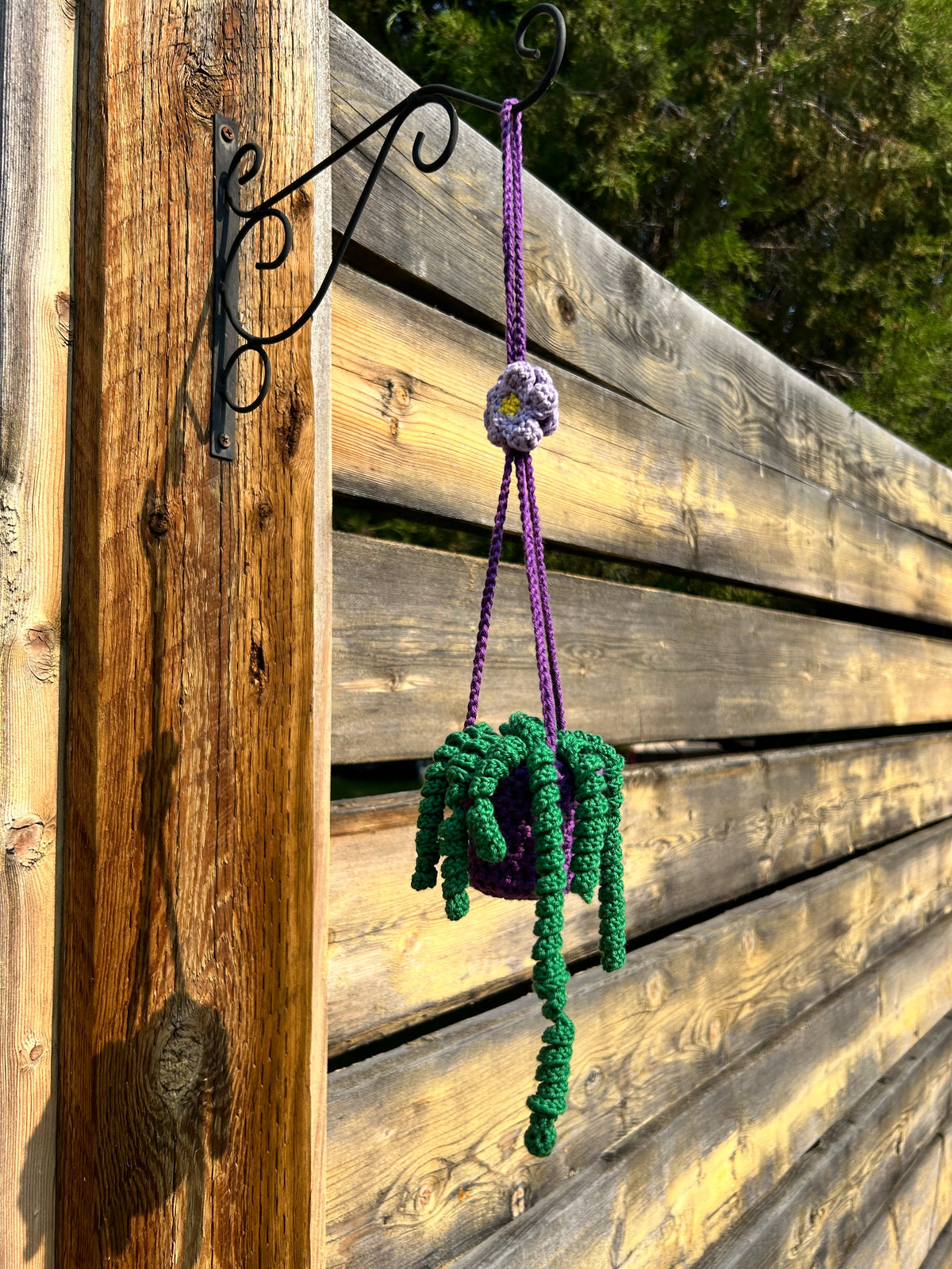 Crochet Hanging Plant - Small