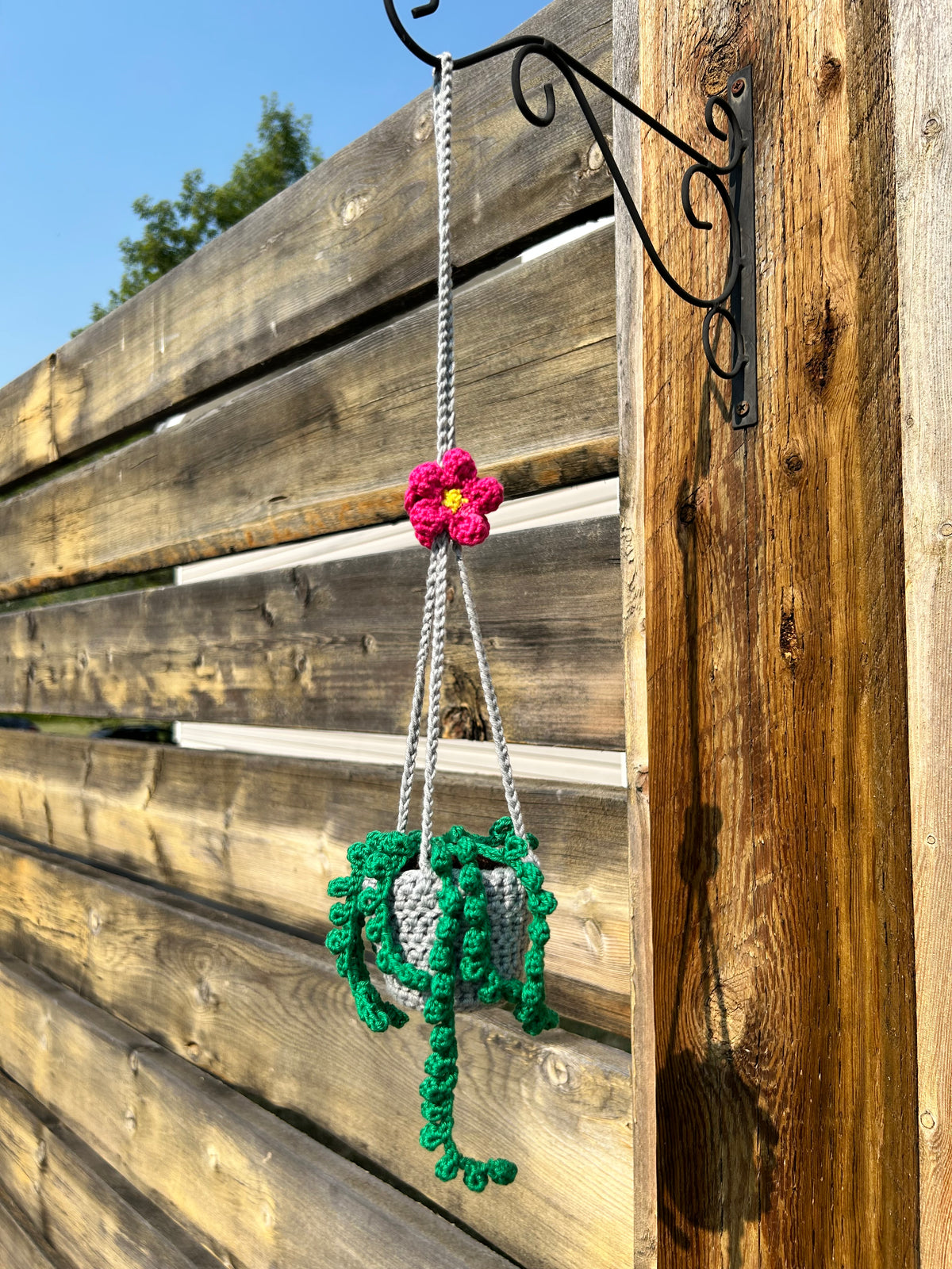 Crochet Hanging Plant - Small