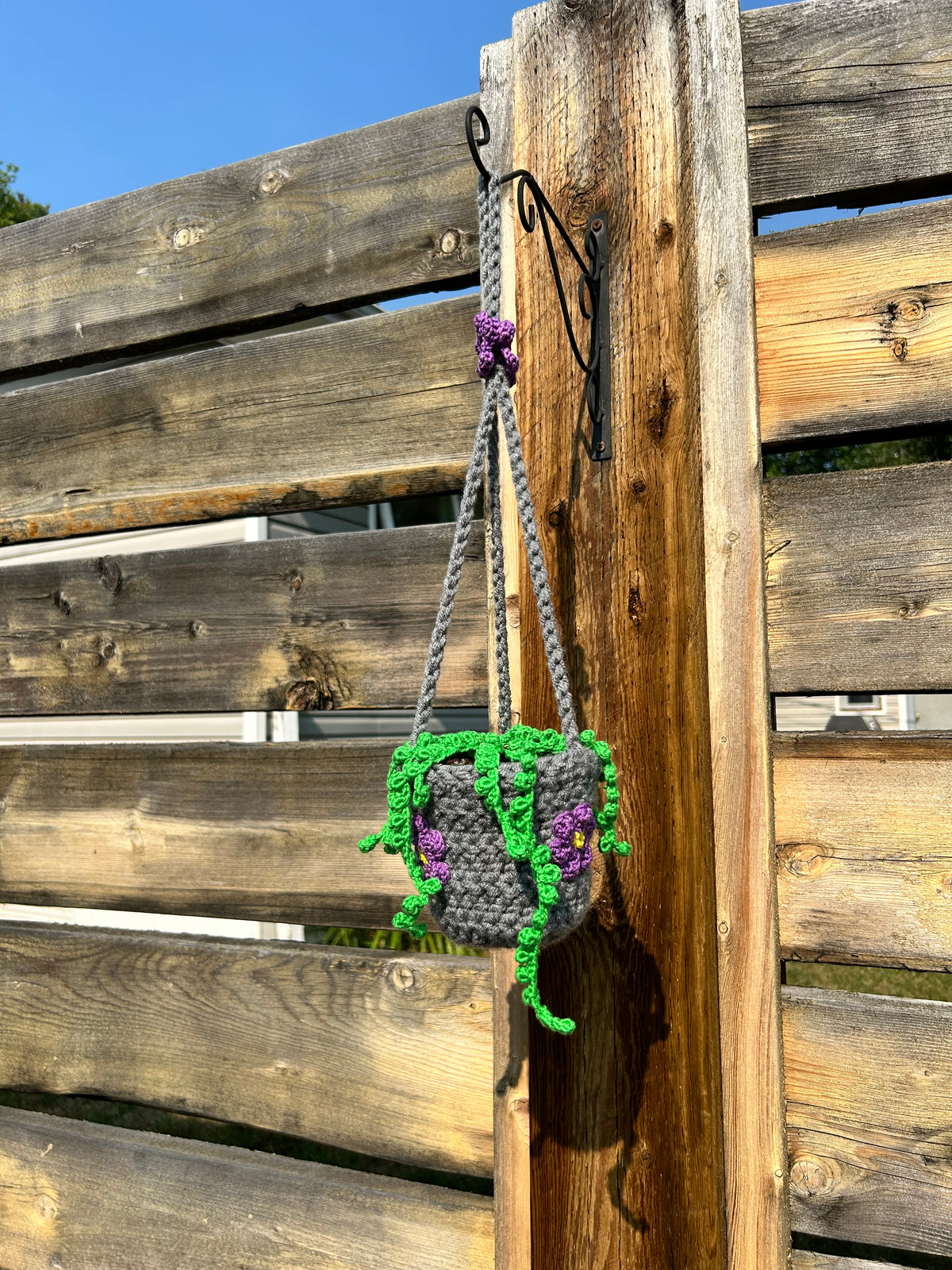 Crochet Hanging Plant - Medium