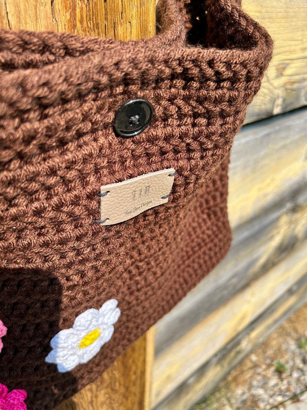 Crochet Crossbody Laptop Bag