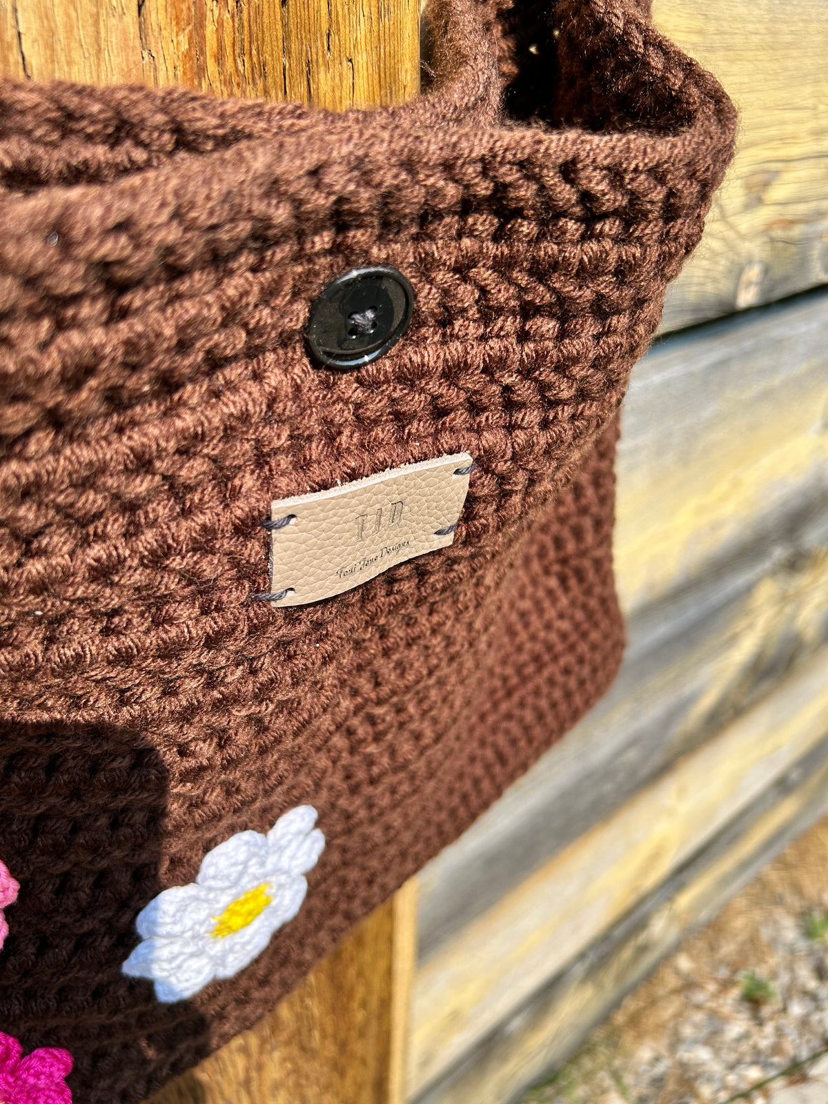 Crochet Crossbody Laptop Bag