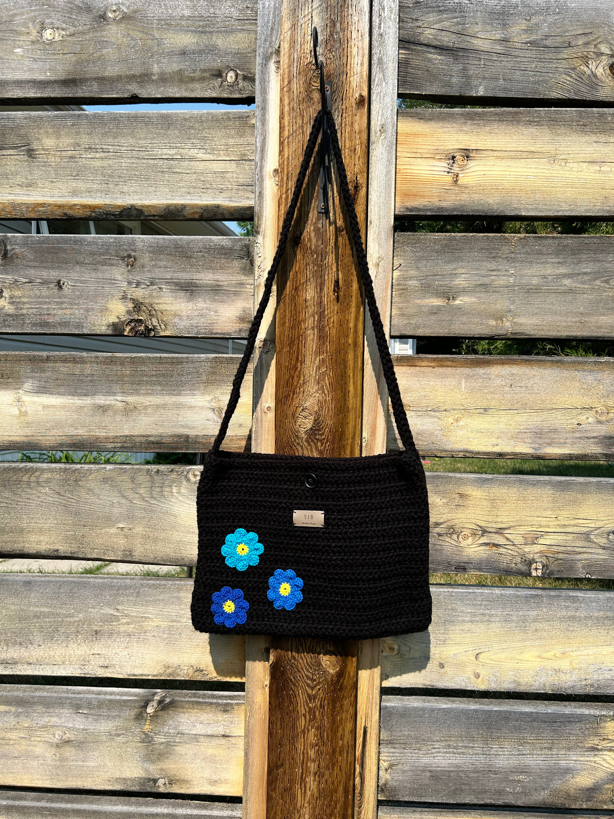 Crochet Crossbody Laptop Bag