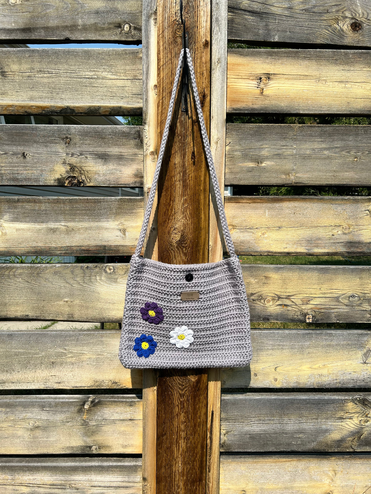 Crochet Crossbody Laptop Bag