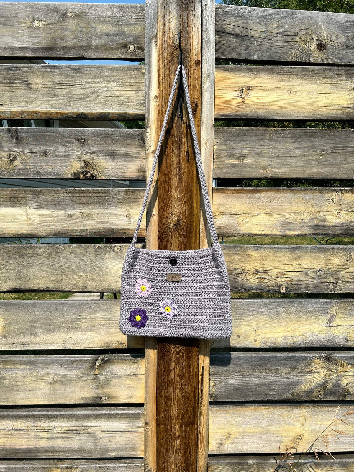 Crochet Crossbody Laptop Bag