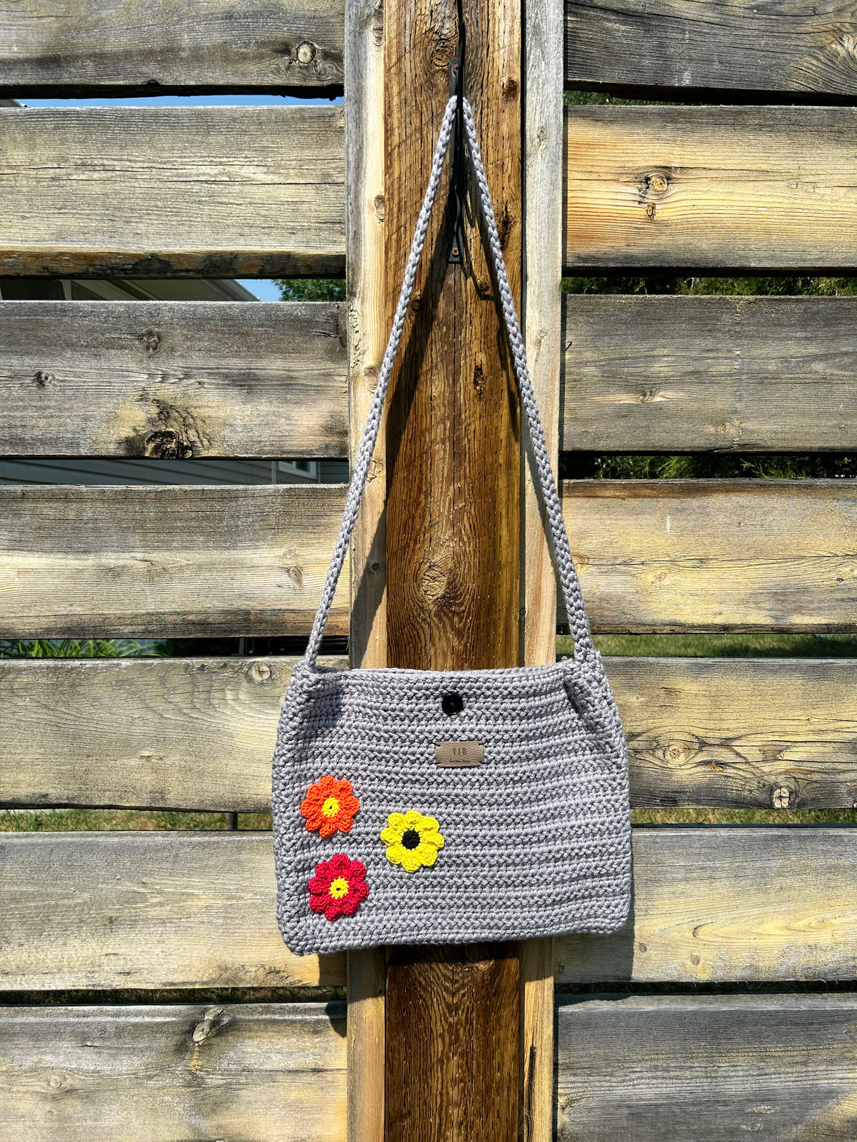 Crochet Crossbody Laptop Bag