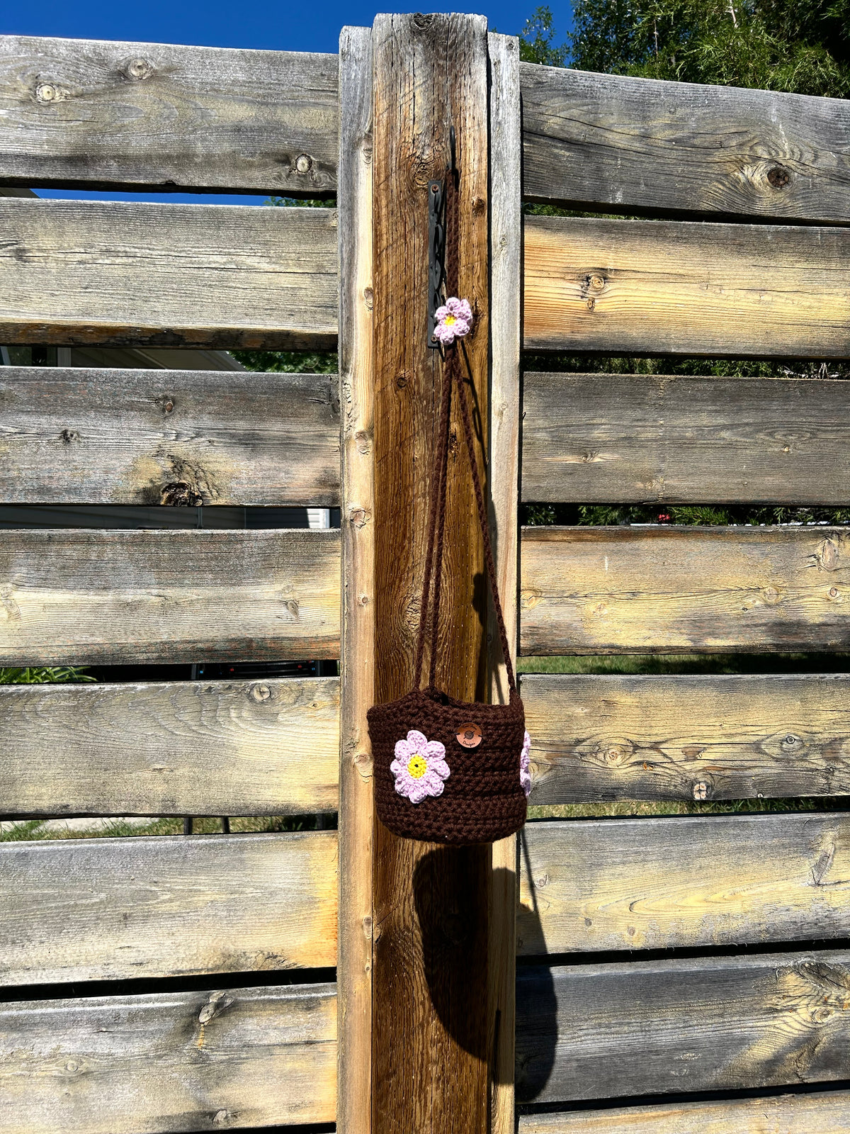 6" Crochet Hanging Plant Holder
