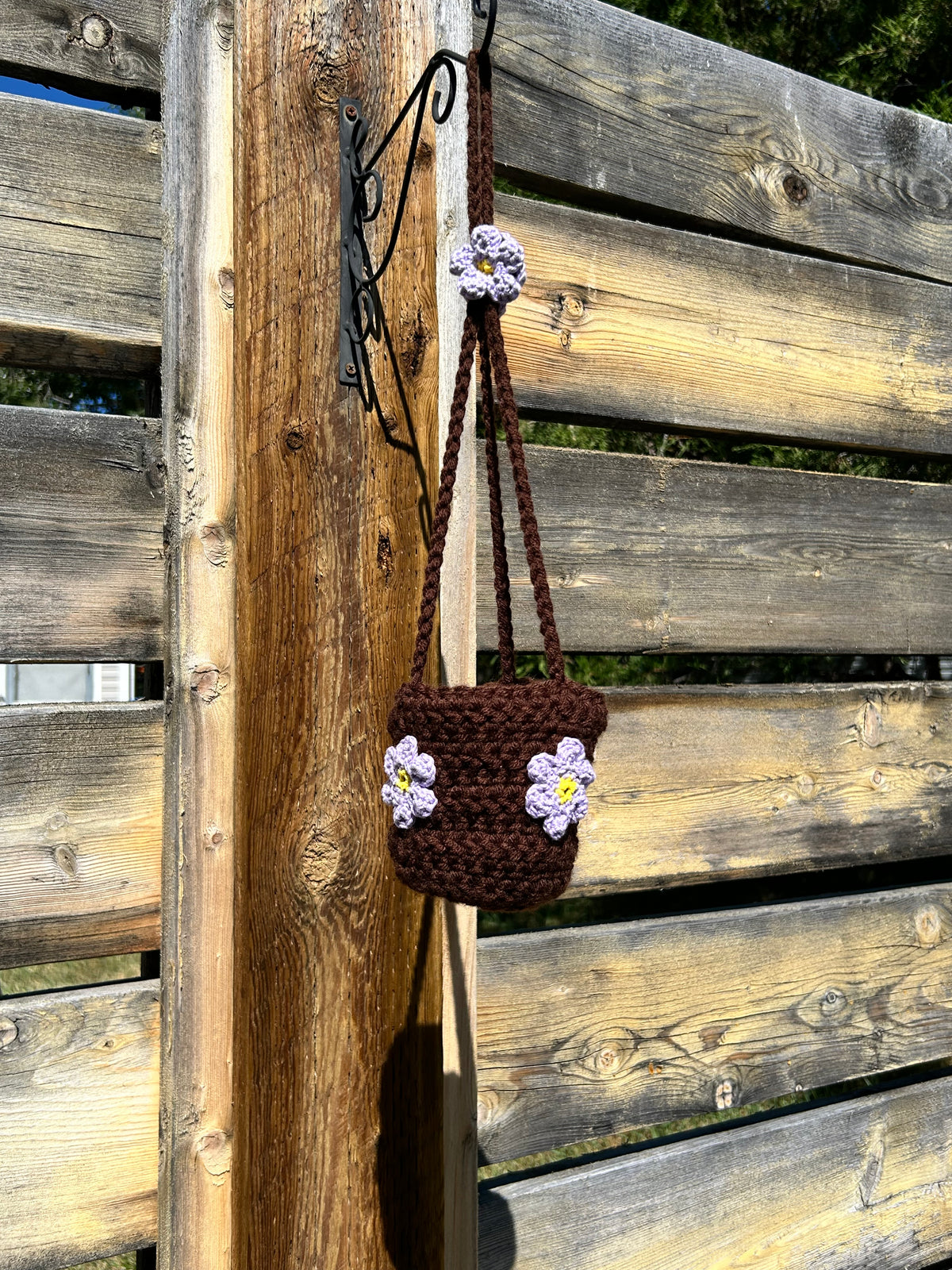 4" Crochet Hanging Plant Holder