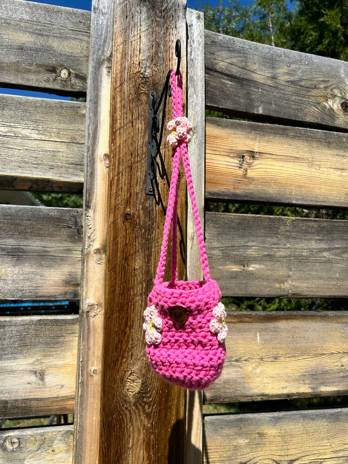 4" Crochet Hanging Plant Holder