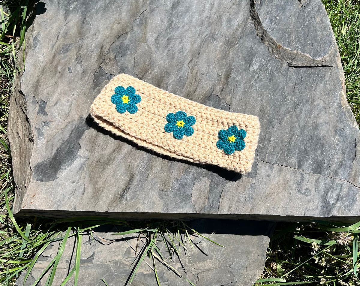 Crochet Floral Ear Warmer