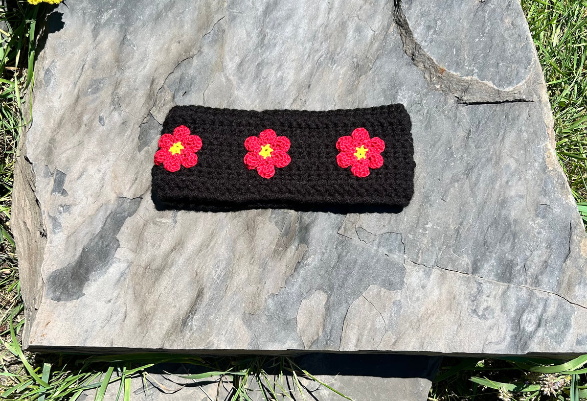 Crochet Floral Ear Warmer