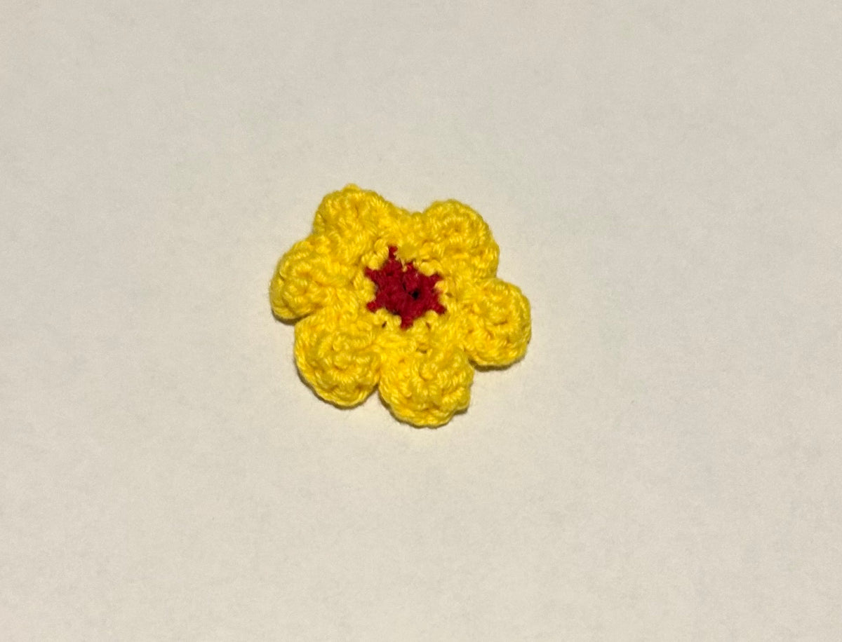 Crochet Flower Magnet