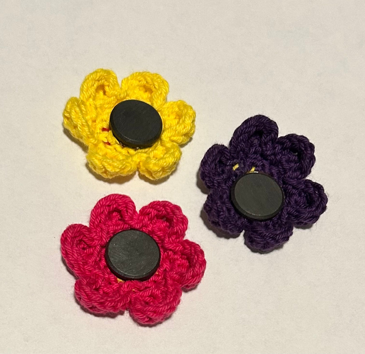 Crochet Flower Magnet