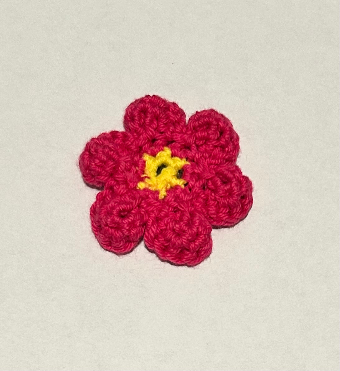 Crochet Flower Magnet