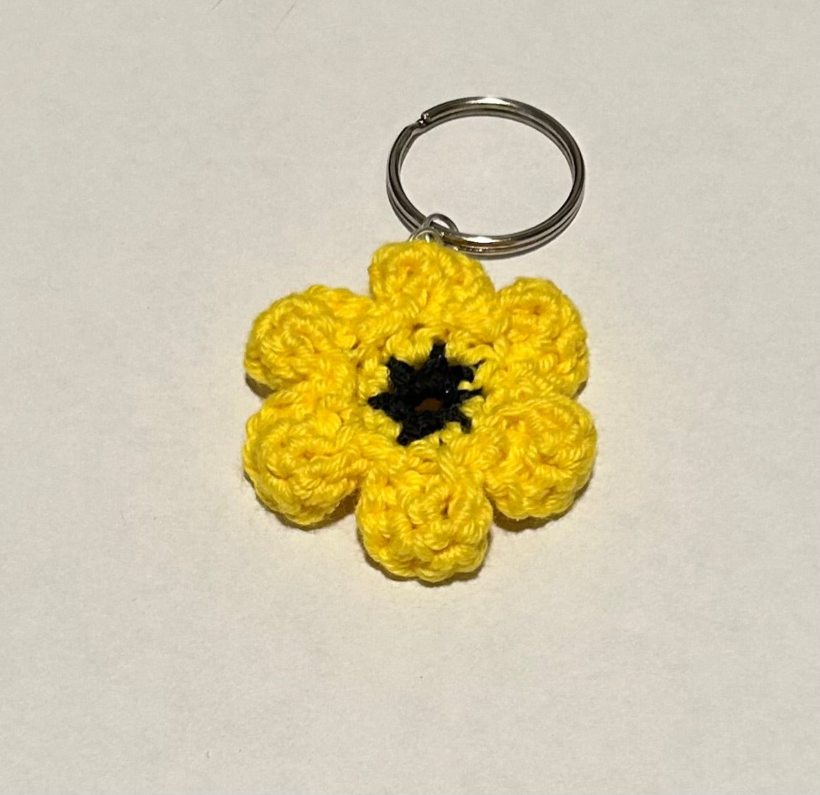 Crochet Flower Keychain