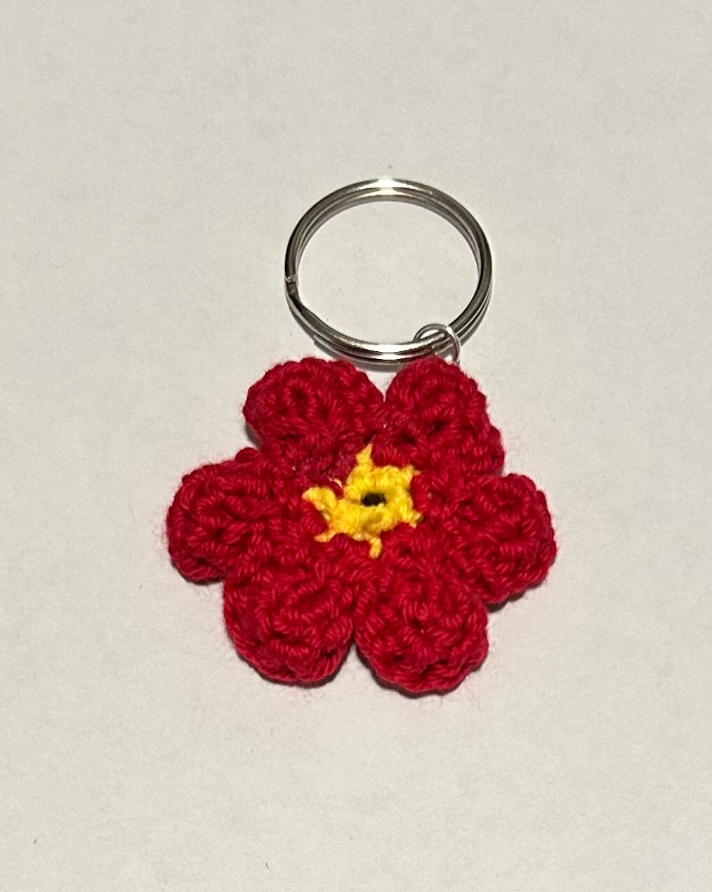 Crochet Flower Keychain