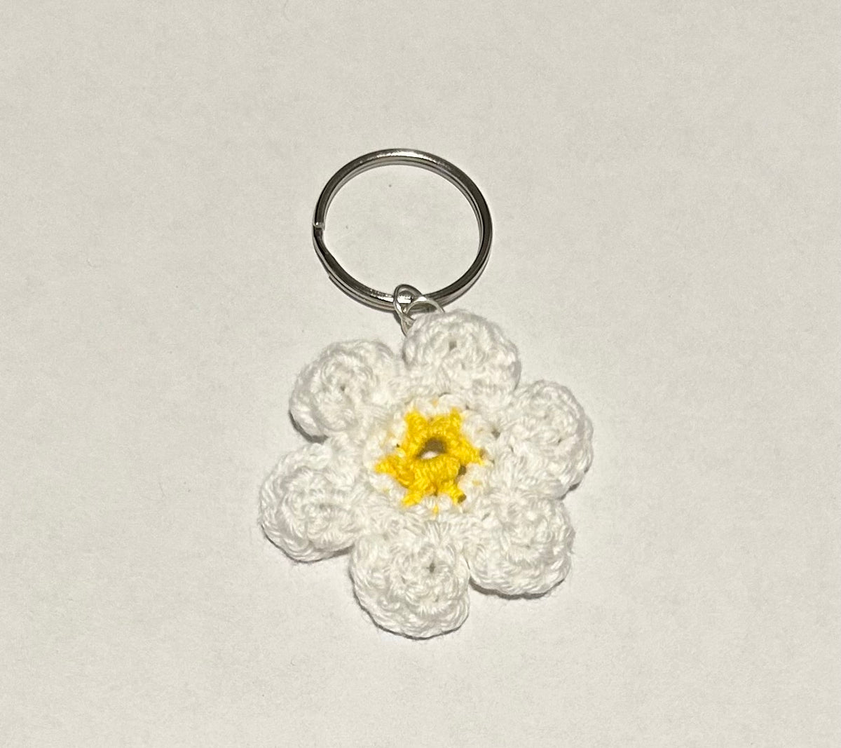 Crochet Flower Keychain