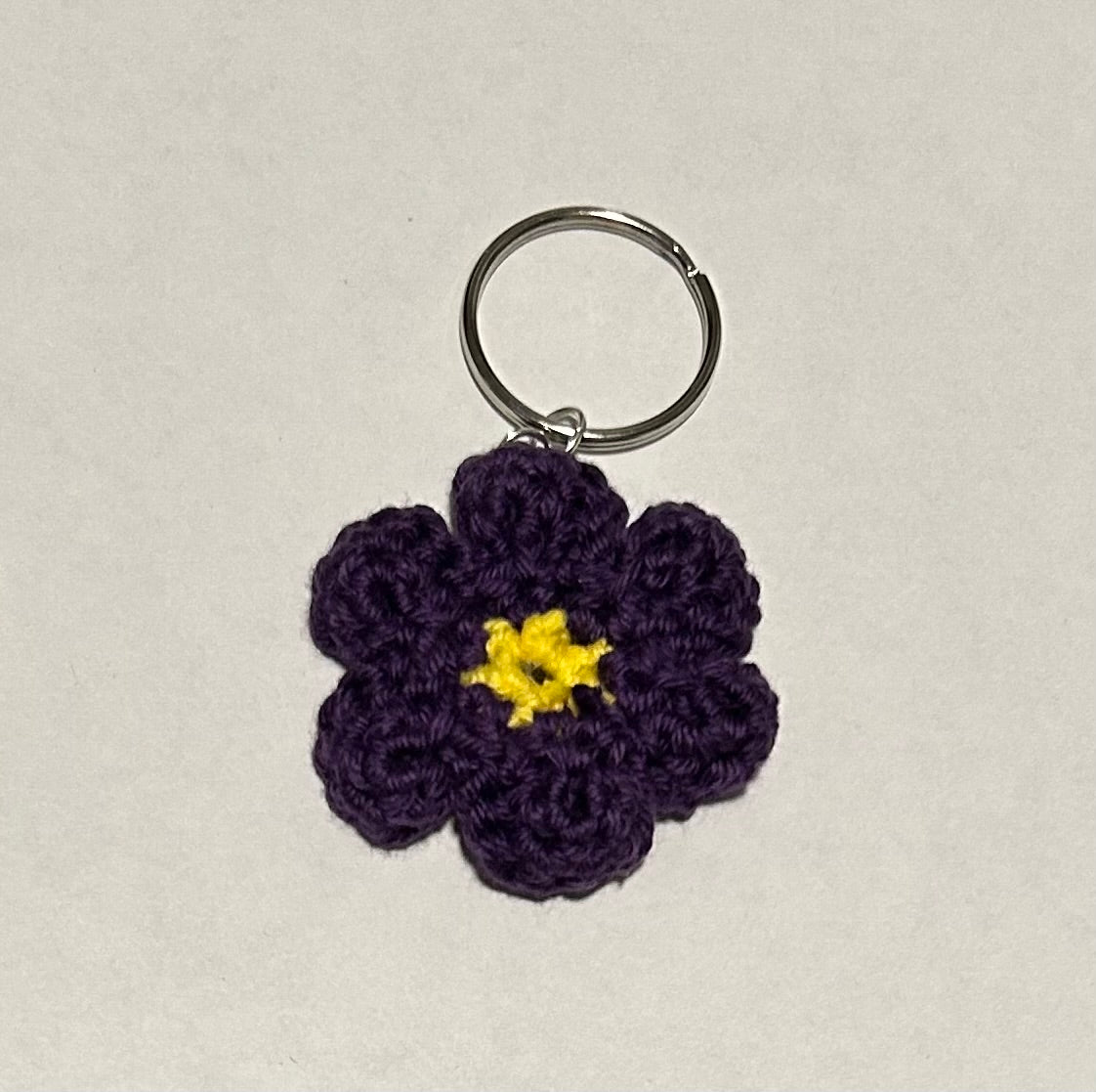 Crochet Flower Keychain