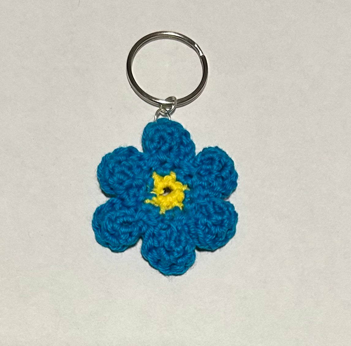 Crochet Flower Keychain