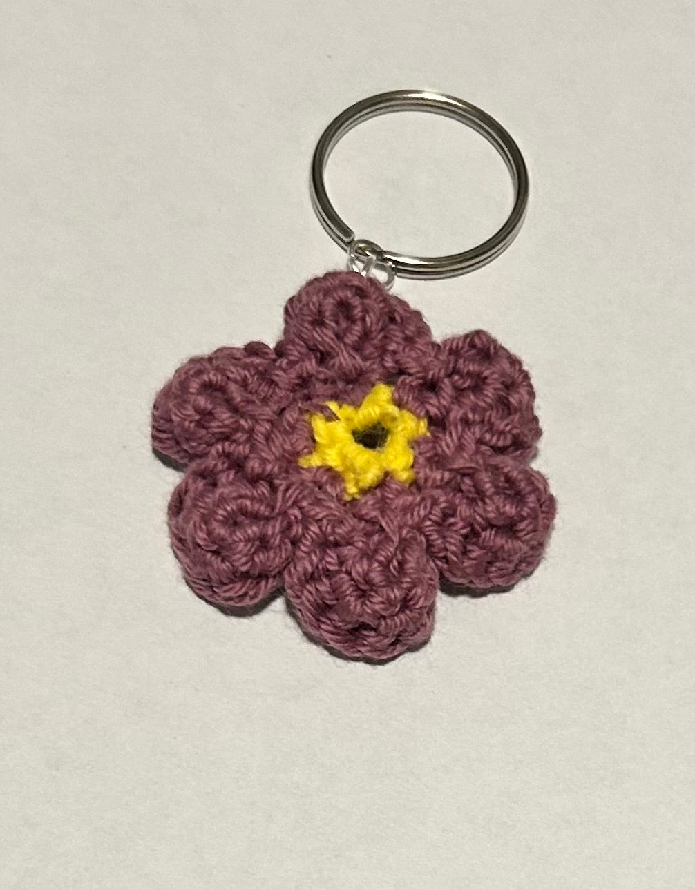 Crochet Flower Keychain
