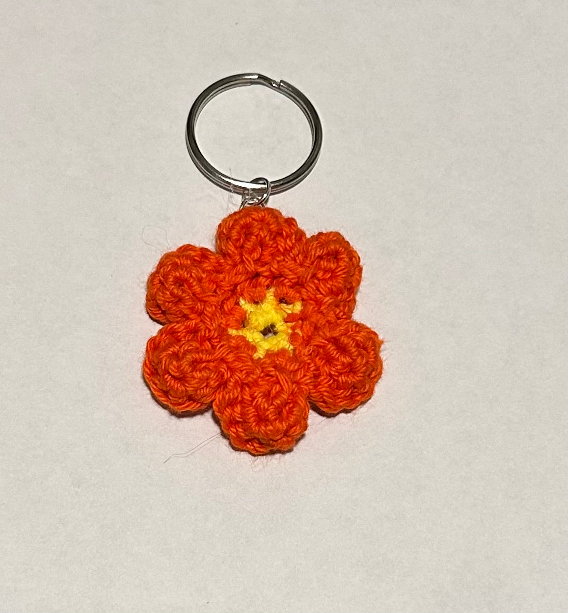 Crochet Flower Keychain