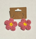 Crochet Flower Earrings