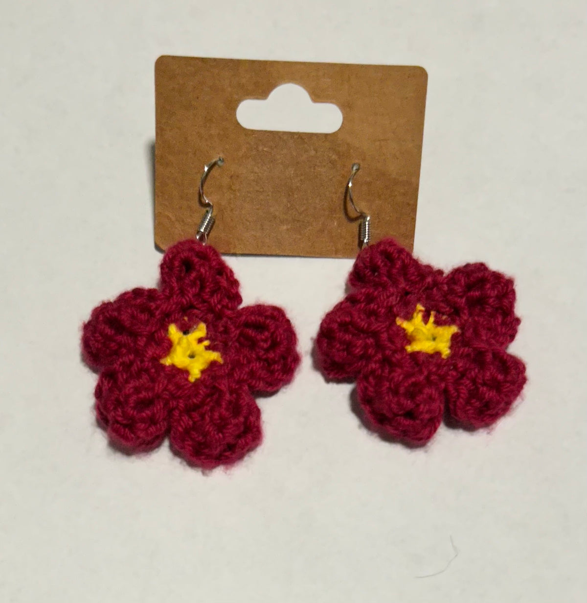 Crochet Flower Earrings