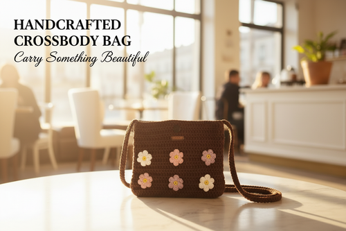 Crochet Crossbody Bag - Shorter Strap
