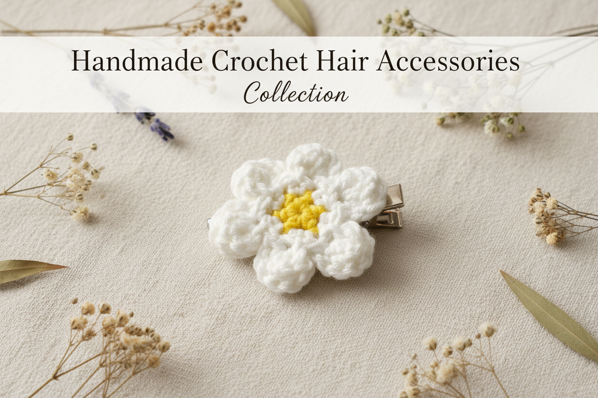 Crochet Hair Accessories Title Image