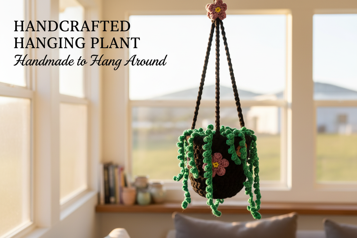 Crochet Hanging Plant Medium - Product Reference