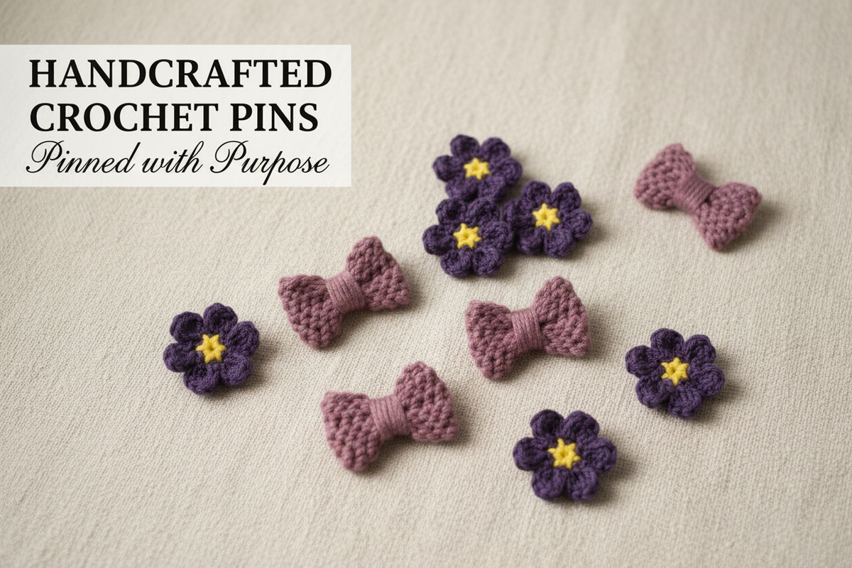 Crochet Pins - Pinned with Purpose